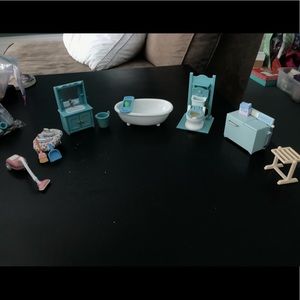 calico critters bathroom set